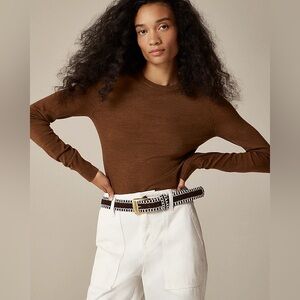 J. Crew Brown Crewneck Sweater